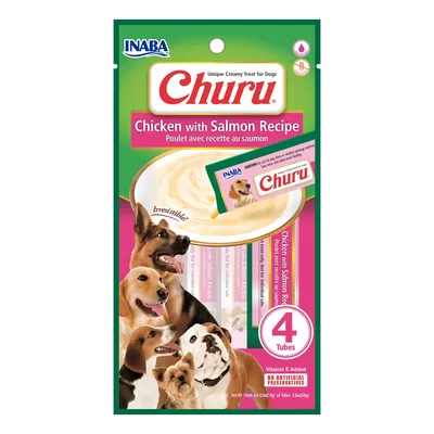 Petisco Churu Frango e Salmão para Cães
