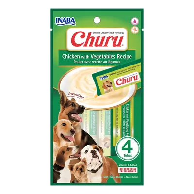 Petisco Churu Frango com Vegetais para Cães