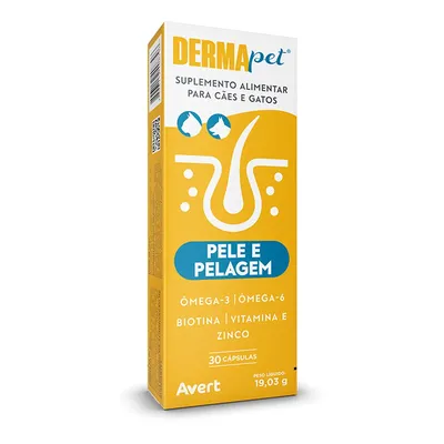Dermapet Suplemento para Cães e Gatos Avert