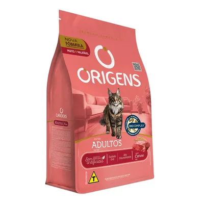 Ração Origens Gatos Adultos Carne