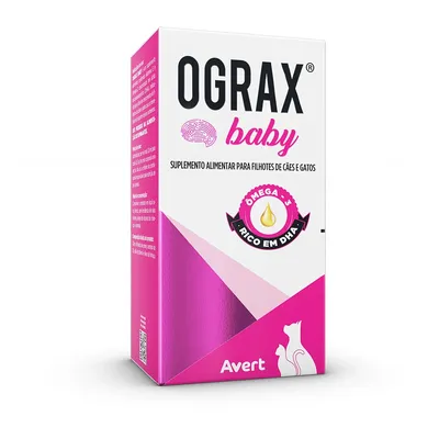 Suplemento Ograx Baby para Cães e Gatos Avert