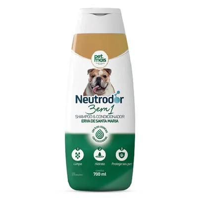 Shampoo e Condicionador 3 em 1 Erva de Santa Maria Neutrodor Petmais