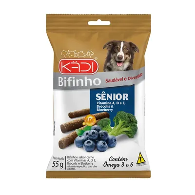 Bifinho Cães Sênior Brócolis e Blueberry Kadi