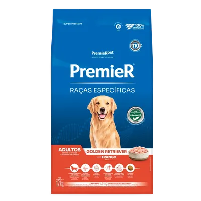 Ração Premier Raças Específicas Golden Retriever Adultos