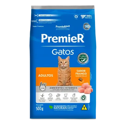 Ração Premier Ambientes Internos Gatos Adultos Frango
