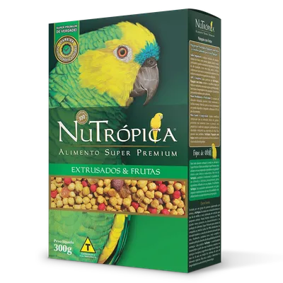 Ração Nutrópica para Papagaios com Frutas