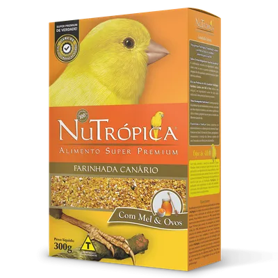 Farinhada Nutrópica para Canário a Base de Mel e Ovos