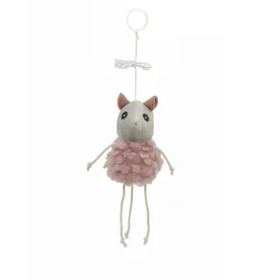 Brinquedo para Gatos Pelúcia Ratinho Rosa Flicks