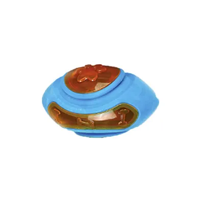 Brinquedo Mordedor Nave Espacial Tex Pets Azul e Laranja