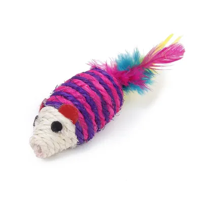 Brinquedo Ratinho de Sisal Tex Pets Rosa
