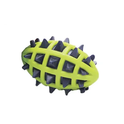 Mordedor Bola de Futebol Americano com Cravos Tex Pets Verde