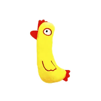 Brinquedo Pelúcia Frango com Catnip Tex Pets