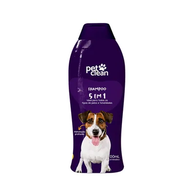 Shampoo 5 em 1 para Cães e Gatos Pet Clean
