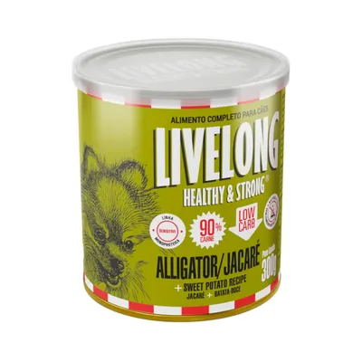 Ração Úmida Natural para Cães Livelong Sensitive Jacaré