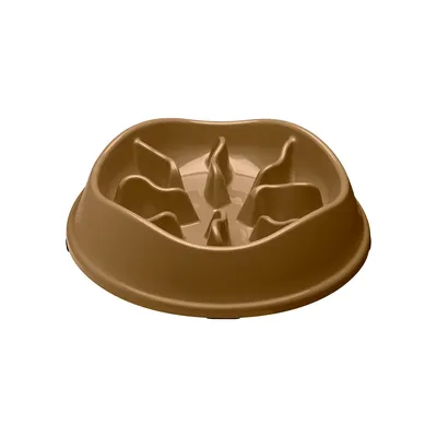 Comedouro Lento com Labirinto Stark Pet Bege