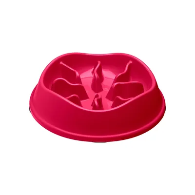 Comedouro Lento com Labirinto Stark Pet Magenta