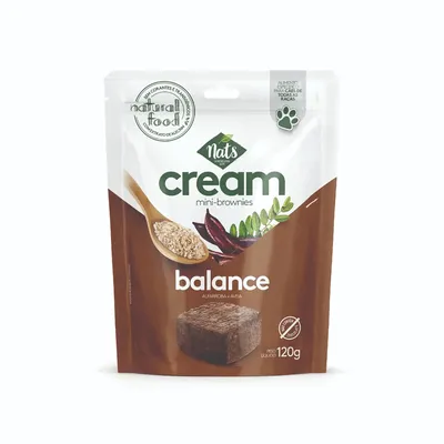 Petisco Mini-Brownies para Cães Cream Balance Nats
