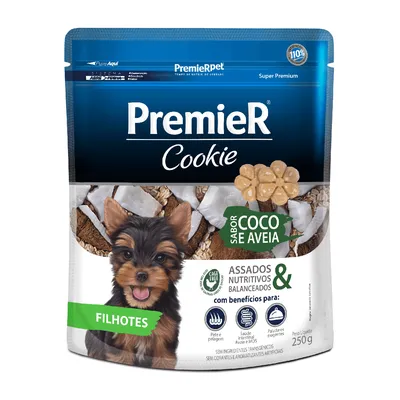 Cookie Premier Cães Filhotes Coco e Aveia