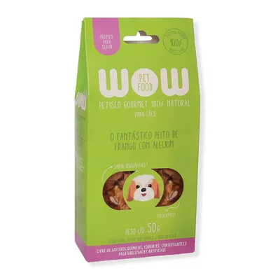 Petisco Gourmet para Cães Frango e Alecrim Wow
