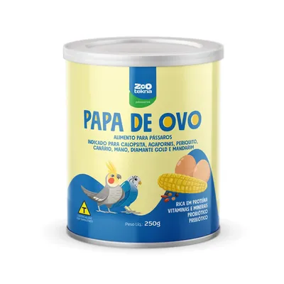Papa de Ovos para Pássaros Zootekna