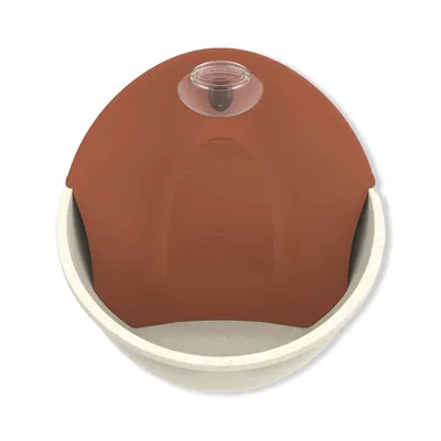 Bebedouro Fonte Petit Bivolt Plast Pet Mármore e Terra Vermelha