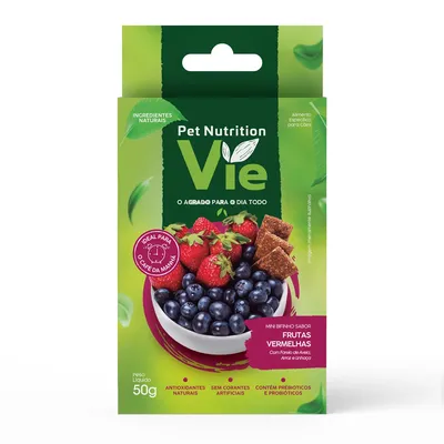 Petisco Pet Nutrition Vie para Cães Frutas Vermelhas