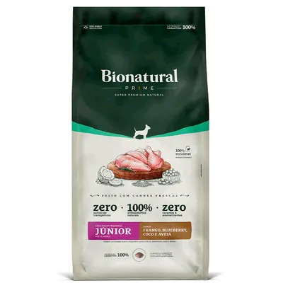 Ração Bionatural Prime Cães Filhotes Raças Pequenas Frango