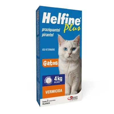 Vermífugo Helfine Plus para Gatos