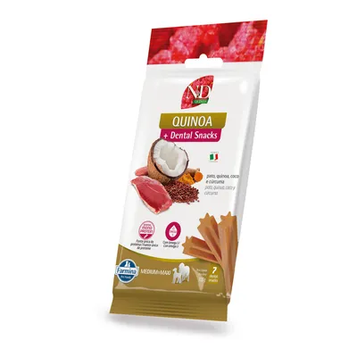 Petisco Dental N&D Quinoa Cães Médios e Grandes Pato, Quinoa, Coco e Cúrcuma