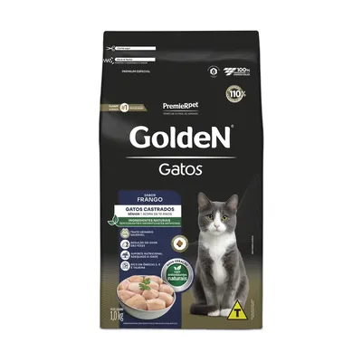 Ração Golden Gatos Sênior Castrados Frango