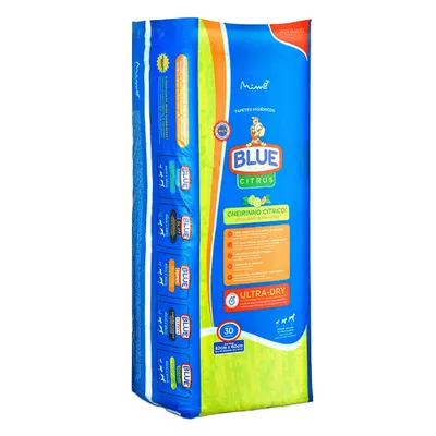 Tapete Higiênico Blue Citrus 82x60cm para Cães