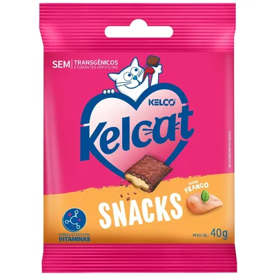 Petisco Kelcat Snack Frango para Gatos