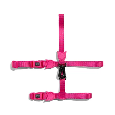 Peitoral com Guia para Gatos Pink Led Zee.Cat