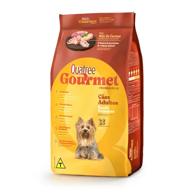 Ração Quatree Gourmet Cães Adultos Raças Pequenas