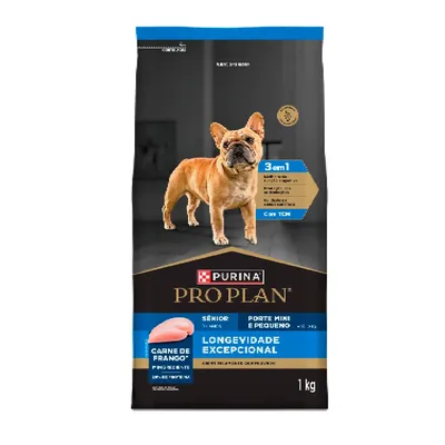 Ração Pro Plan Longevidade Excepcional Cães Sênior 7+ Mini e Pequeno Frango
