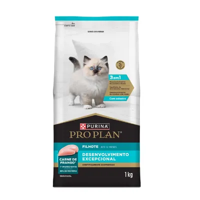 Ração Pro Plan Desenvolvimento Excepcional Gatos Filhotes Frango