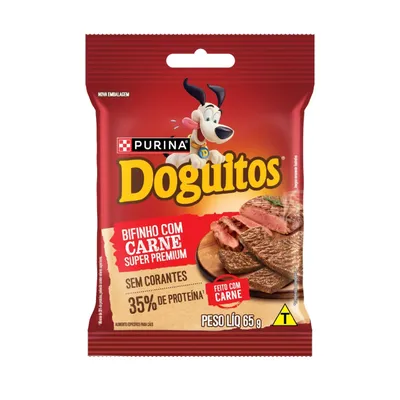Petisco Cães Doguitos Rodízio Carne Purina