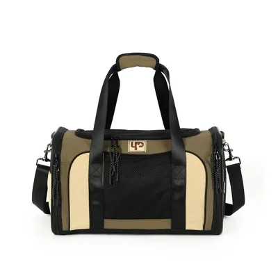 Bolsa de Transporte com Abertura Dupla Camp Up4You Verde e Bege