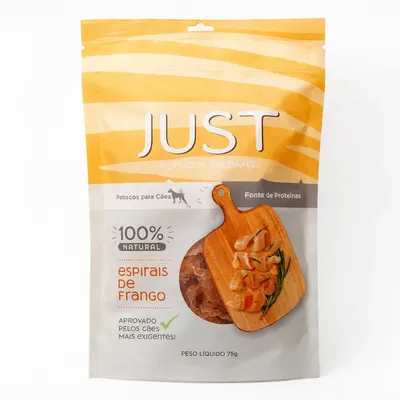 Petisco Just Espirais de Frango para Cães