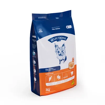 Ração Selections for Pets Cães Adultos Mini e Pequeno Frango