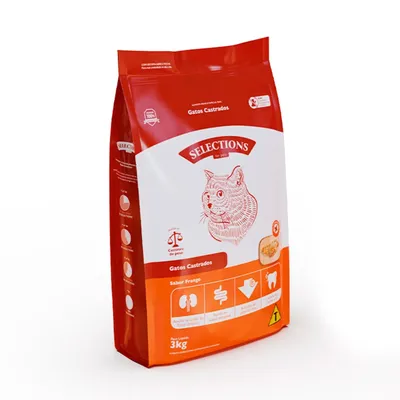 Ração Selections for Pets Gatos Castrados Frango