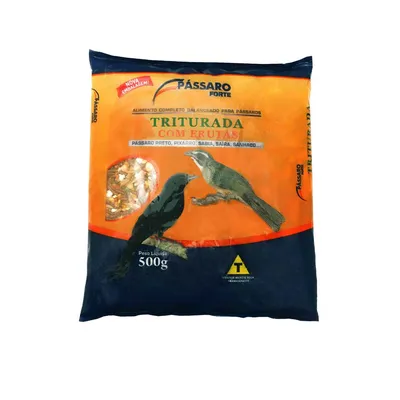 Ração Triturada com Frutas Pássaro Forte