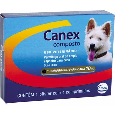 Vermífugo Canex Composto para Cães