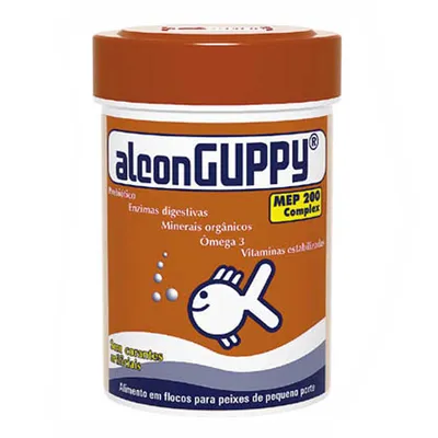 Ração em flocos para Peixes Guppy Alcon