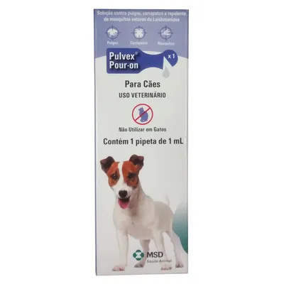 Antipulgas e Carrapatos Cães Pulvex Pour On