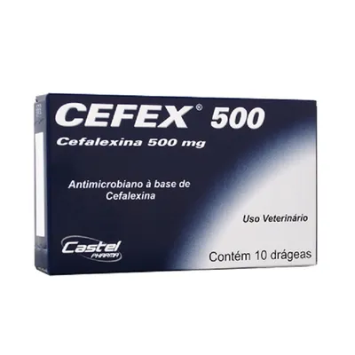 Cefex 500mg Antimicrobiano para Cães