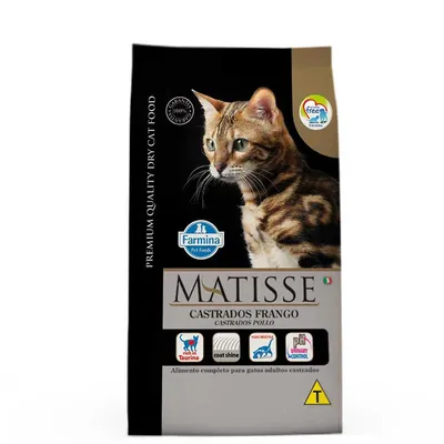 Ração Matisse Gatos Castrados Frango