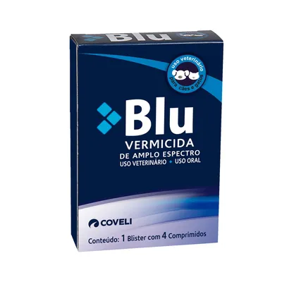 Vermífugo Blu para Cães e Gatos