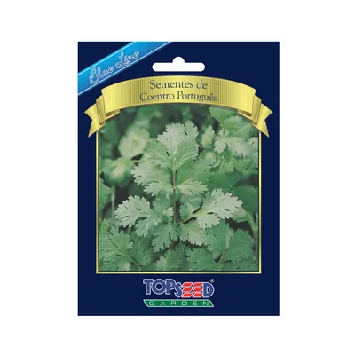 Sementes de Coentro Português Blue Line Topseed Garden