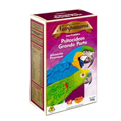 Ração para Psitacídeos de Grande Porte Nutripássaros Premium